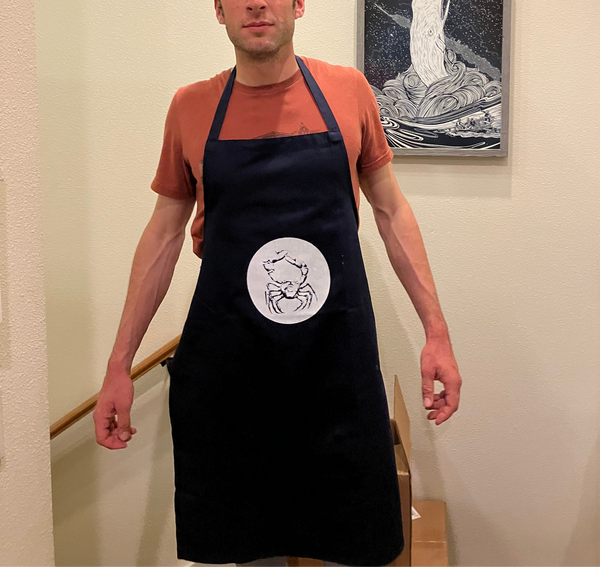Retro Tahitian Crab Apron