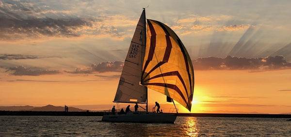 sailboat sunset San Francisco Bay zero waste razor